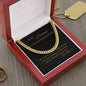 To My Husband You've Been Promoted To Dad Cuban Link Chain