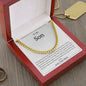 To My Son Cuban Link Chain