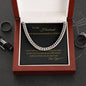 To My Husband You've Been Promoted To Dad Cuban Link Chain
