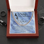 To My Daddy on My Wedding Day Cuban Link Chain