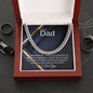 Dear Dad, Cuban Chain, Excellent As A Anniversary/Birthday/Christmas/Father’s Day/Valentines Day Gift Or Any Special Occasion.