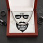 To My Bad Ass Bearded Hubby Cuban Link Chain