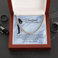 To My Husband On Our Wedding Day Cuban Chain Link