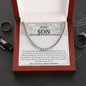 To Our Son Never Forget How Much We Love You Cuban Link Chain