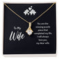 To My Wife The Alluring Beauty necklace