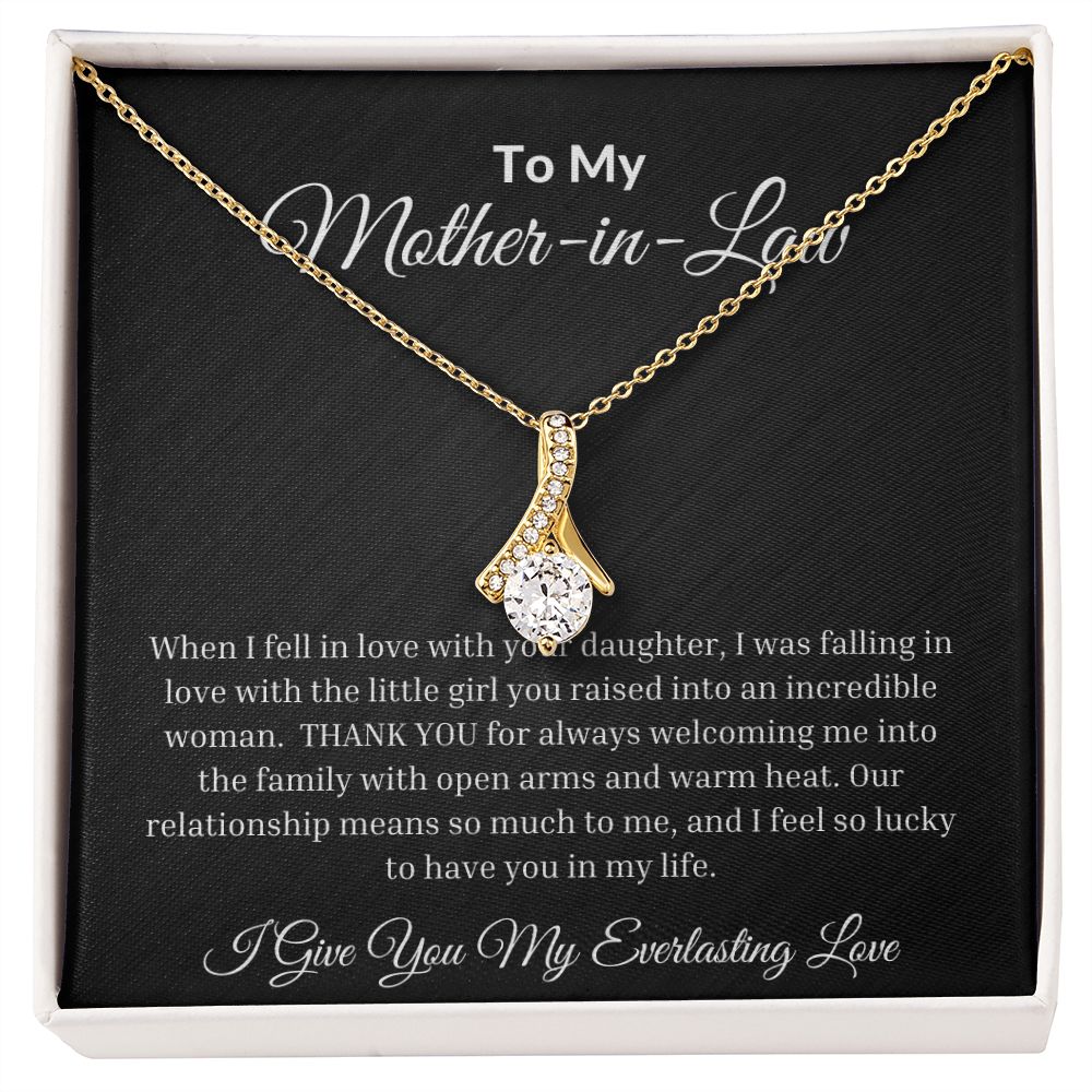 To My Mother-In-Law Alluring Beauty Necklace