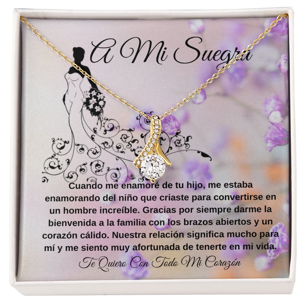 To My Mother-in-Law Alluring Beauty Necklace (Spanish)