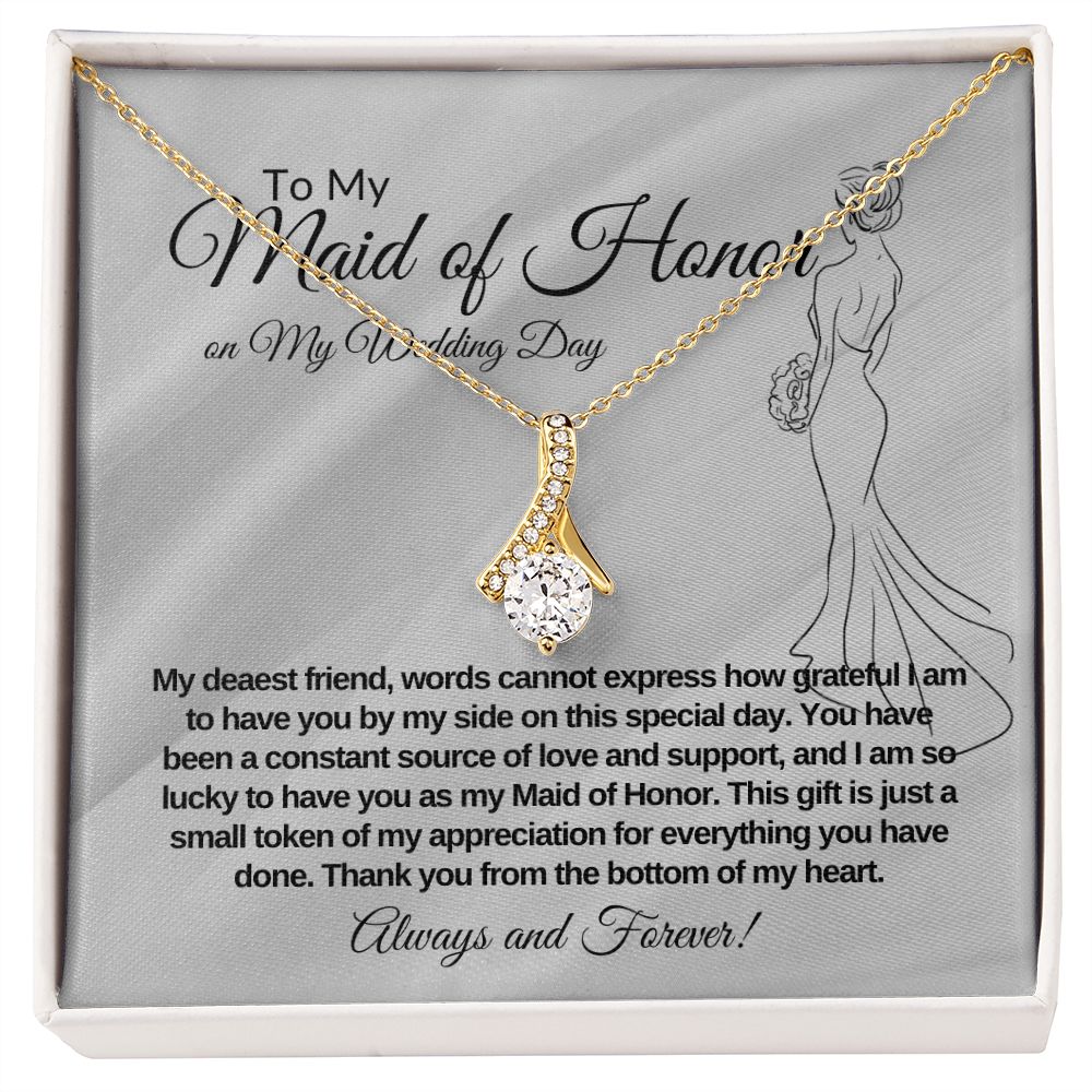 My Maid of Honor (Best Friend) Alluring Beauty Necklace