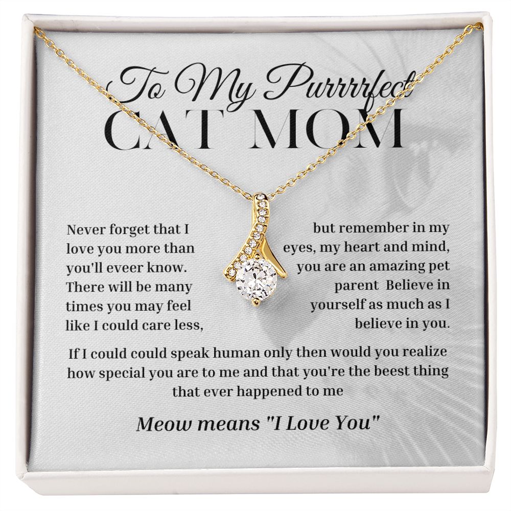 petite ribbon shaped pendant