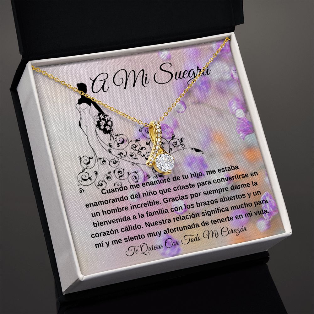 To My Mother-in-Law Alluring Beauty Necklace (Spanish)