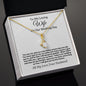 To My Loving Wife on Our Wedding Day Alluring Beauty Necklace.