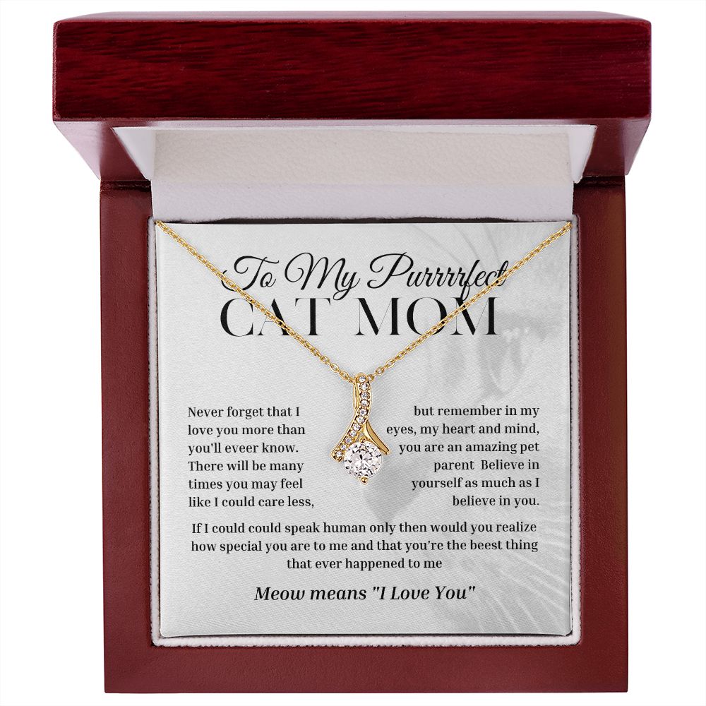petite ribbon shaped pendant