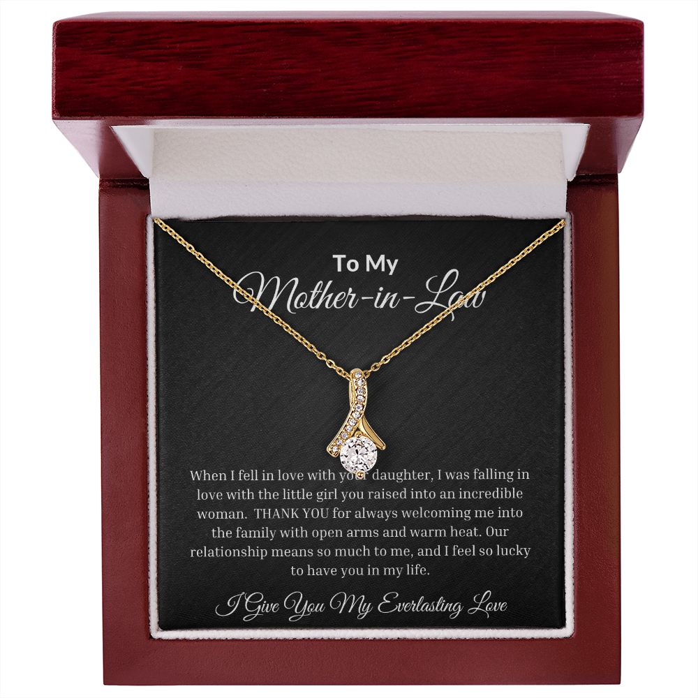 To My Mother-In-Law Alluring Beauty Necklace