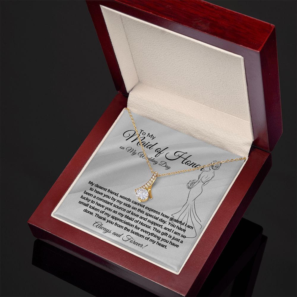My Maid of Honor (Best Friend) Alluring Beauty Necklace