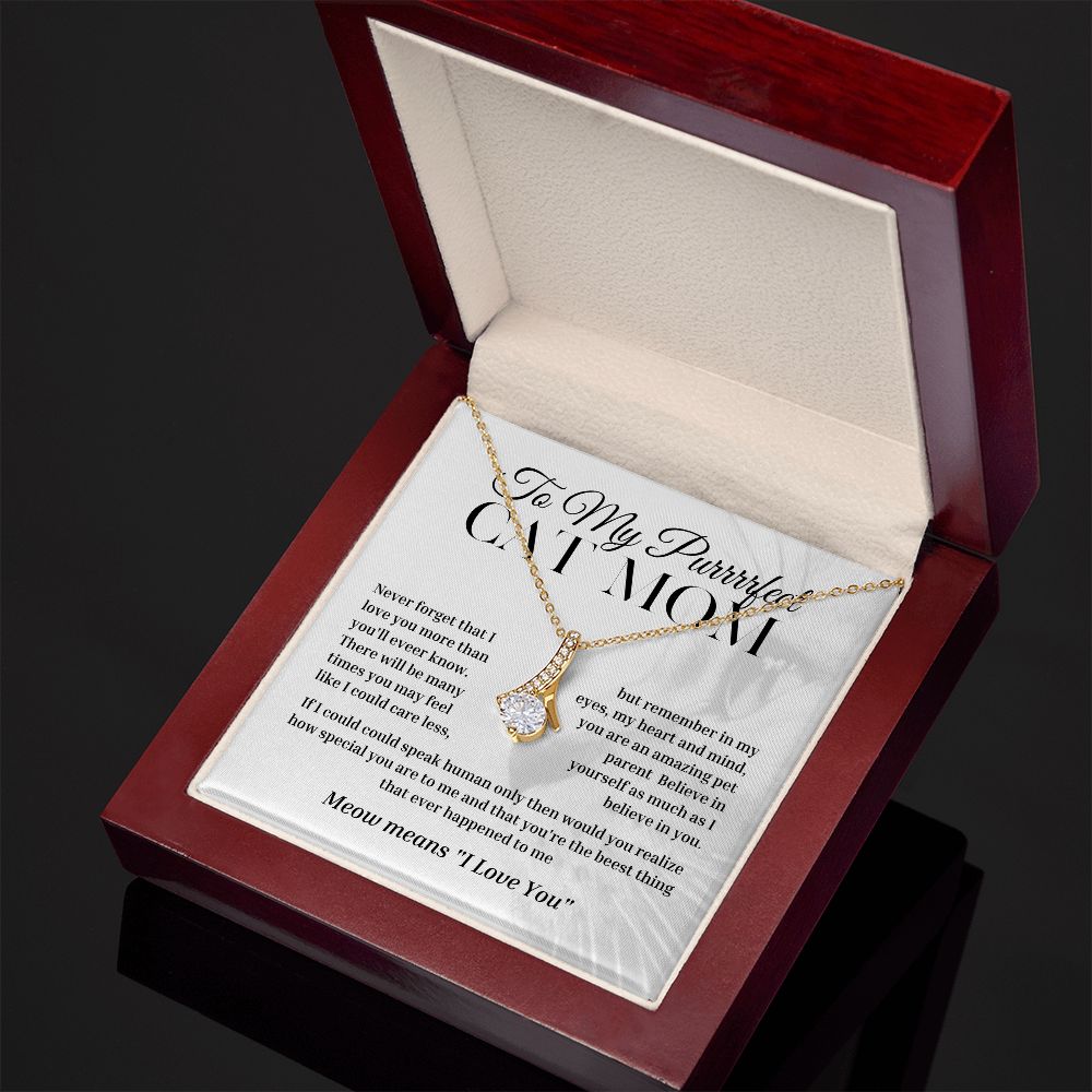 petite ribbon shaped pendant