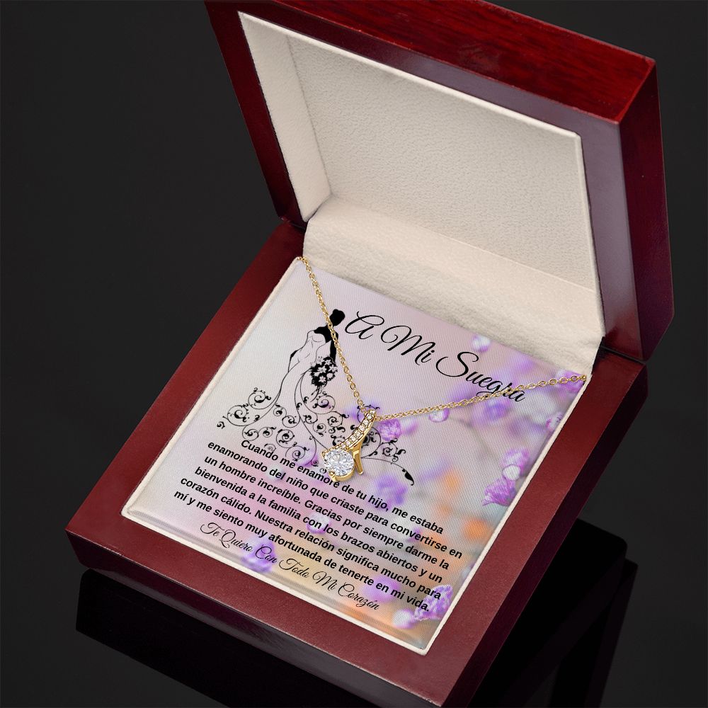 To My Mother-in-Law Alluring Beauty Necklace (Spanish)