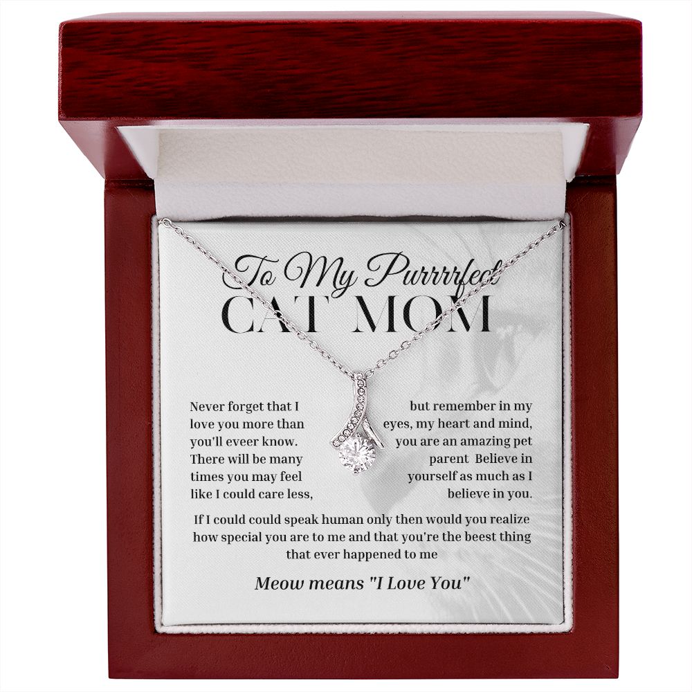 petite ribbon shaped pendant