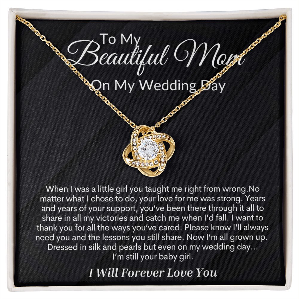 Bride Gift Love Knot Necklace