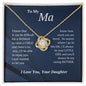 50% Off! HURRY! (Almost Sold Out) Ma Love Knot -Necklace From-Daughter