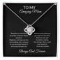 To My Amazing Mom Love Knot Necklace
