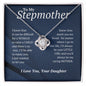 50% Off! HURRY! (Almost Sold Out) Stepmother Love Knot -Necklace From-Daughter