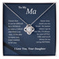 50% Off! HURRY! (Almost Sold Out) Ma Love Knot -Necklace From-Daughter