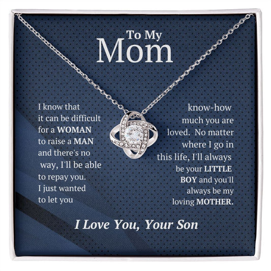 50% Off! HURRY!  (Almost Sold Out) Mom Love Knot -Necklace From-Son