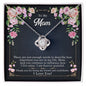 To My mom Love Knot Necklace