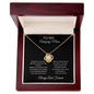 To My Amazing Mom Love Knot Necklace