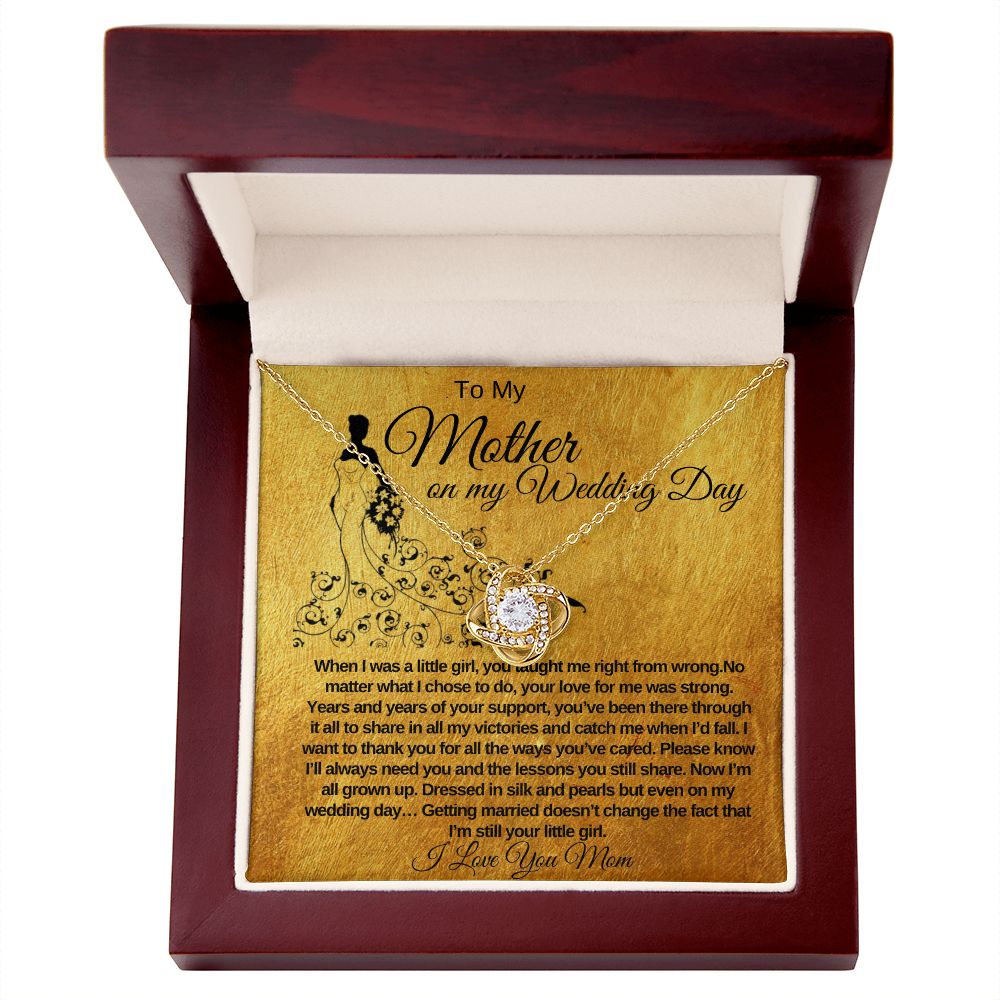 Wedding Day Love Knot Necklace