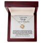 To My Loving Wife on Our Wedding Day Love Knot Necklace.