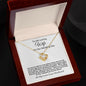 To My Loving Wife on Our Wedding Day Love Knot Necklace.