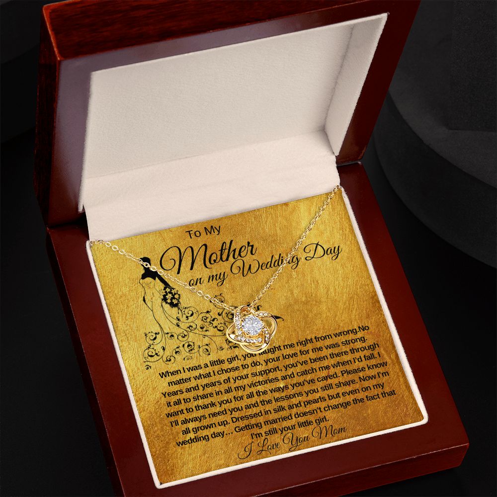 Wedding Day Love Knot Necklace