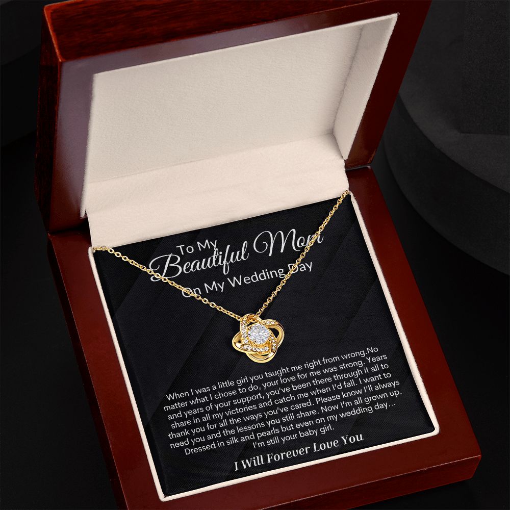 Bride Gift Love Knot Necklace