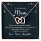 To My Amazing Mom Interlocking Hearts necklace