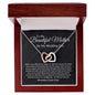 To My Mother on my Wedding Day Interlocking Hearts Necklace.