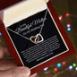 To My Mother on my Wedding Day Interlocking Hearts Necklace.