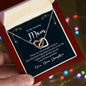 To My Amazing Mom Interlocking Hearts necklace
