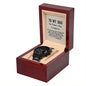 To My Dad on Father's Day Black Chronograph Watch