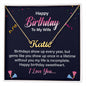 Happy Birthday To My Wife Personalized Name Necklace