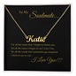 To My Soulmate Custom Name Necklace
