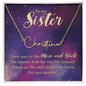 To My Sister Personalized Name Necklace