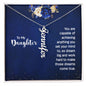 To My Daughter Personalized Vertical Name Necklace