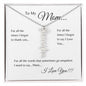 To My Mom Vertical Name Necklace