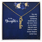 To My Daughter Personalized Vertical Name Necklace