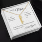 To My Mom Vertical Name Necklace