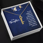 To My Daughter Personalized Vertical Name Necklace