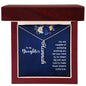 To My Daughter Personalized Vertical Name Necklace