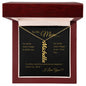 To My Mom Personalized Vertical Name Necklace