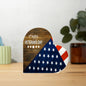 Happy Veterans Day Heart Shaped Acrylic Plaque!
